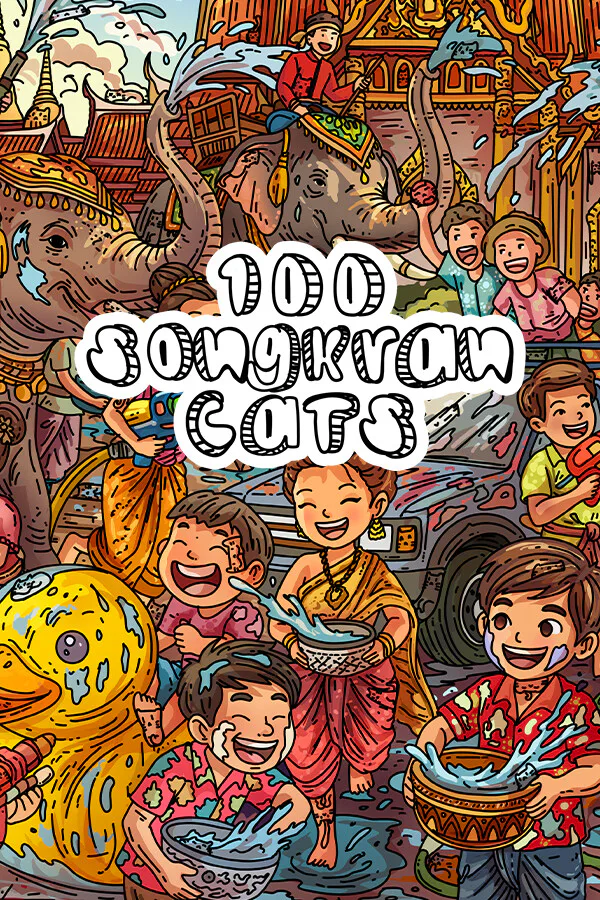 Copertina di 100 Songkran Cats