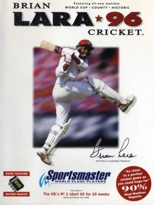Copertina di Brian Lara Cricket '96