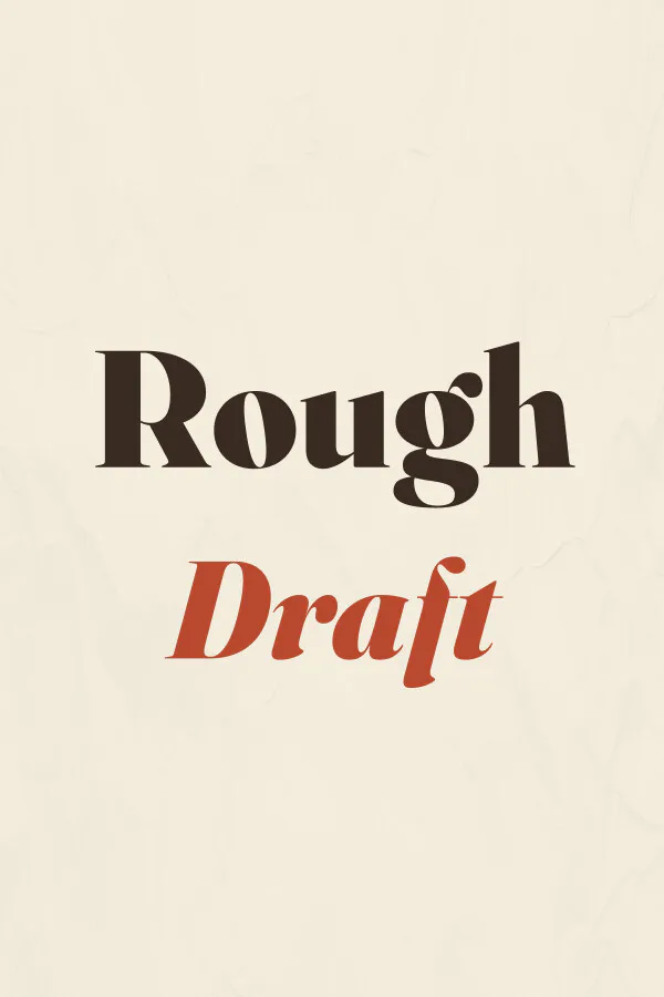Copertina di Rough Draft