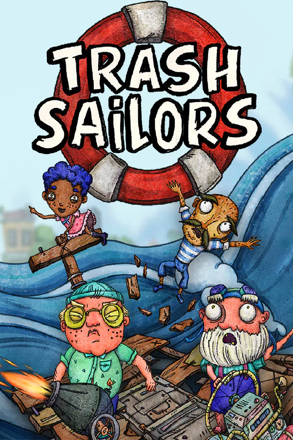 Copertina di Trash Sailors: Co-Op Trash Raft Simulator