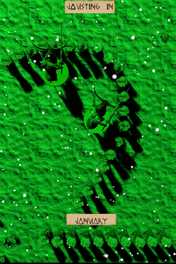 Copertina di Jousting in January