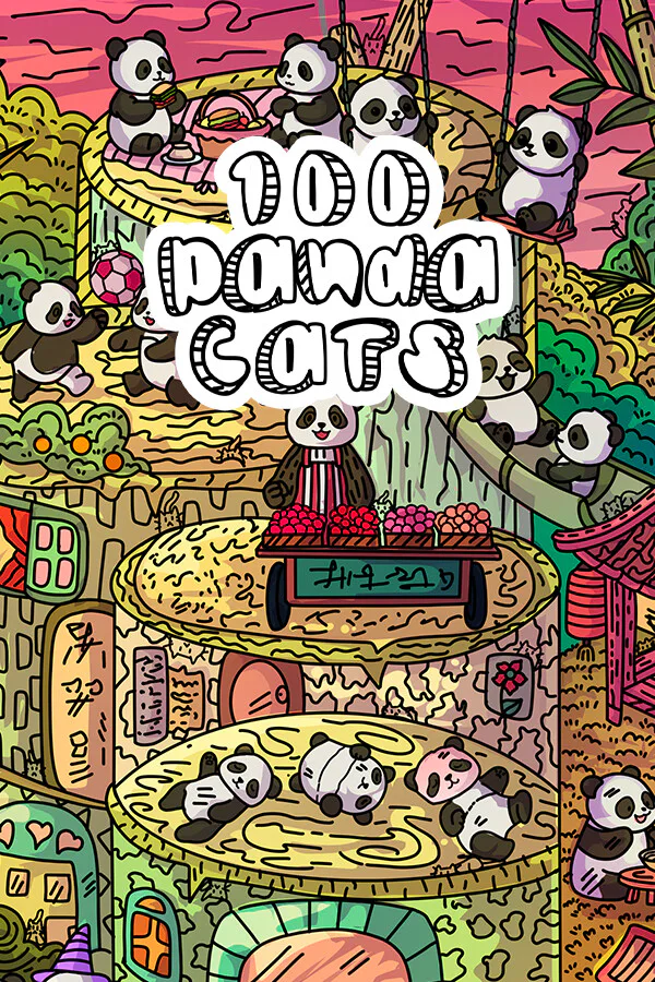 Copertina di 100 Panda Cats