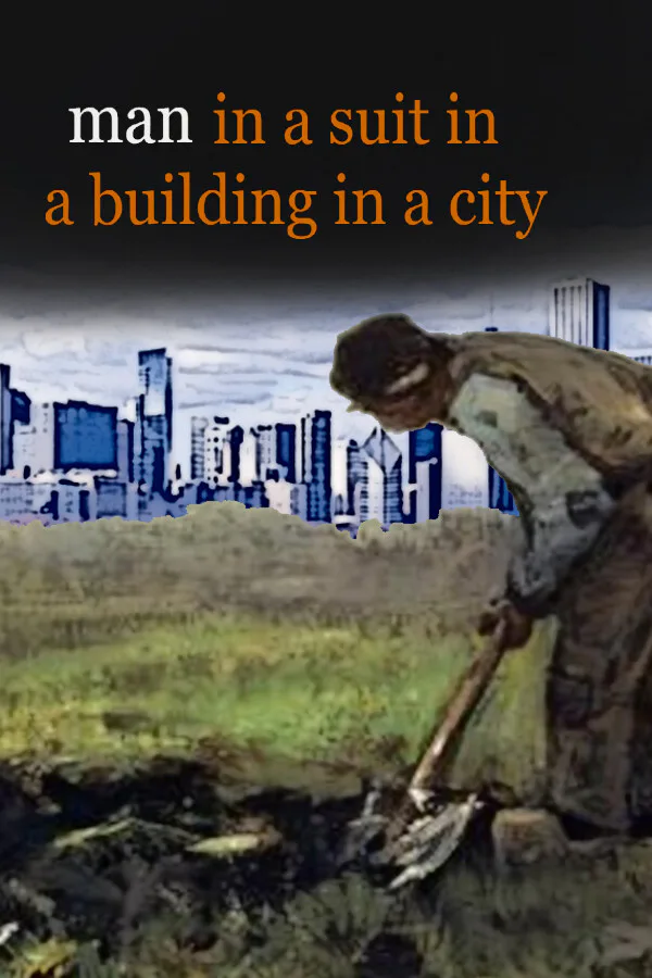 Copertina di Man in a suit in a building in a city