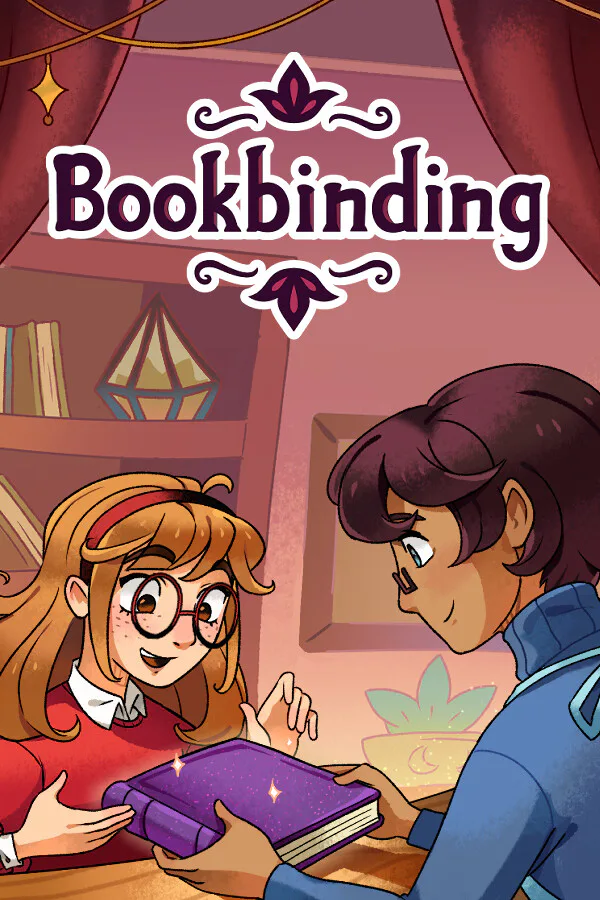 Copertina di Bookbinding – Dark Cozy Sim