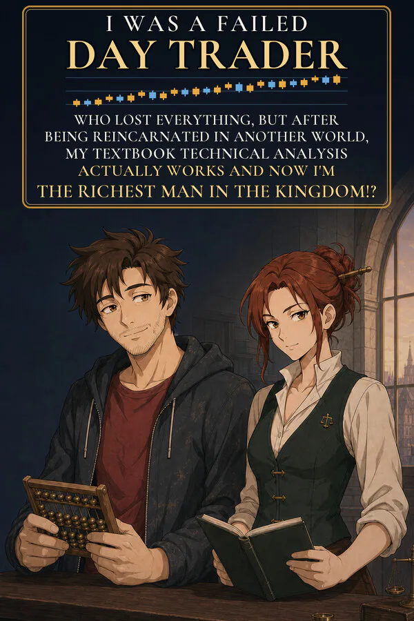 Copertina di I Was a Failed Day Trader Who Lost Everything, But After Being Reincarnated in Another World, My Textbook Technical Analysis Actually Works and Now I'm the Richest Man in the Kingdom!?