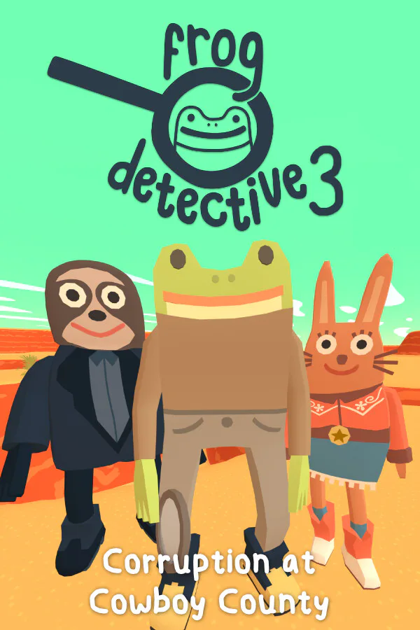Copertina di Frog Detective 3: Corruzione a Cowboy Canyon