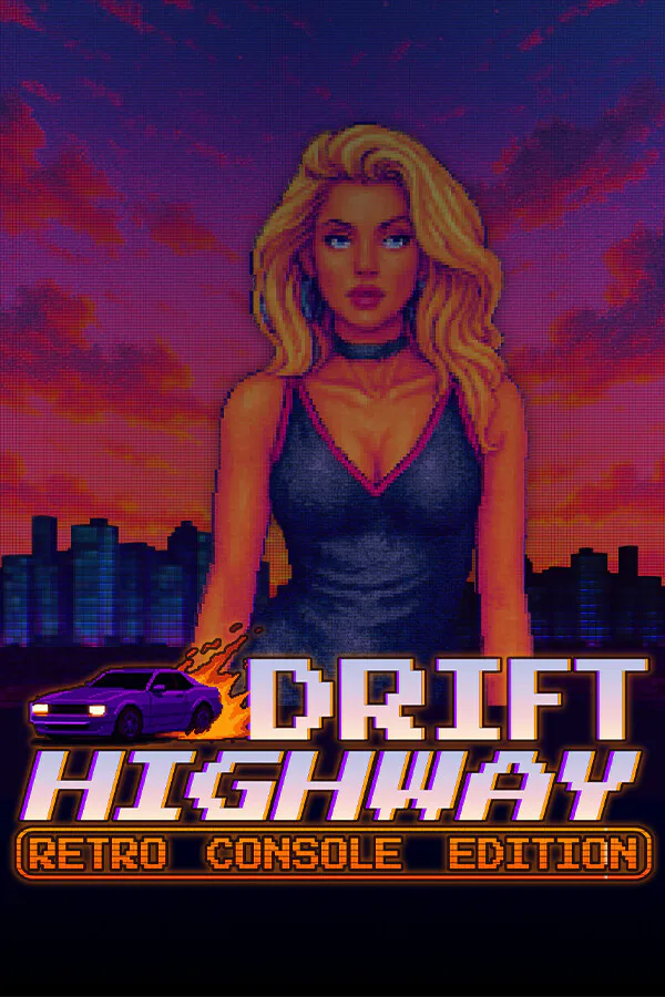 Copertina di Drift Highway: Retro Console Edition