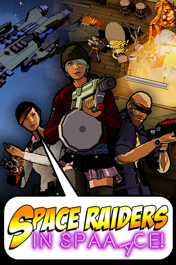 Copertina di Space Raiders in Space