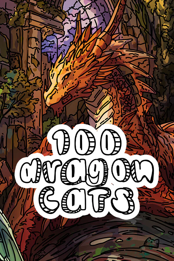 Copertina di 100 Dragon Cats