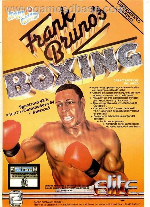 Copertina di Frank Bruno's Boxing