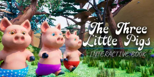 Copertina di The Three Little Pigs: Interactive Book