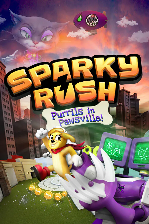Copertina di Sparky Rush: Purrils in Pawsville!
