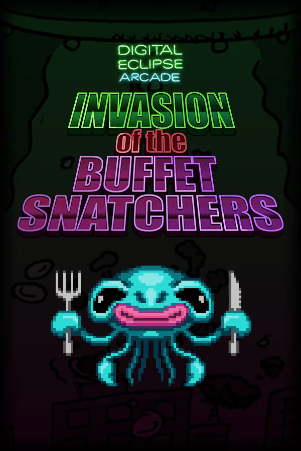 Copertina di Digital Eclipse Arcade: Invasion of the Buffet Snatchers