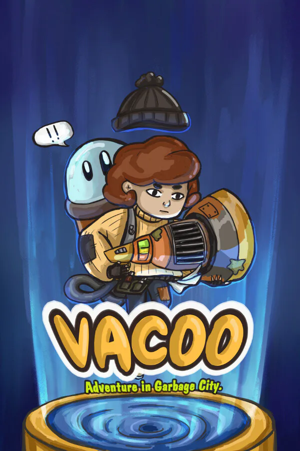 Copertina di Vacoo. The adventure in Garbage city.