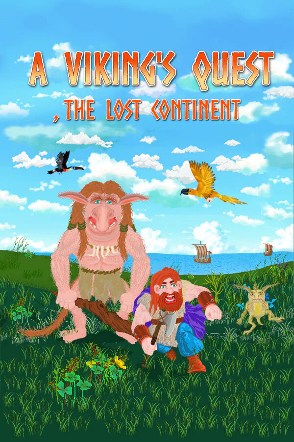 Copertina di A Viking's Quest, the Lost Continent