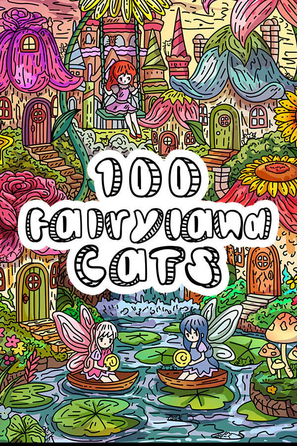 Copertina di 100 Fairyland Cats