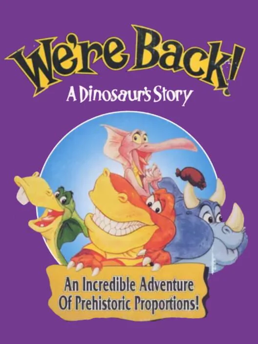 Copertina di We're Back! A Dinosaur's Story