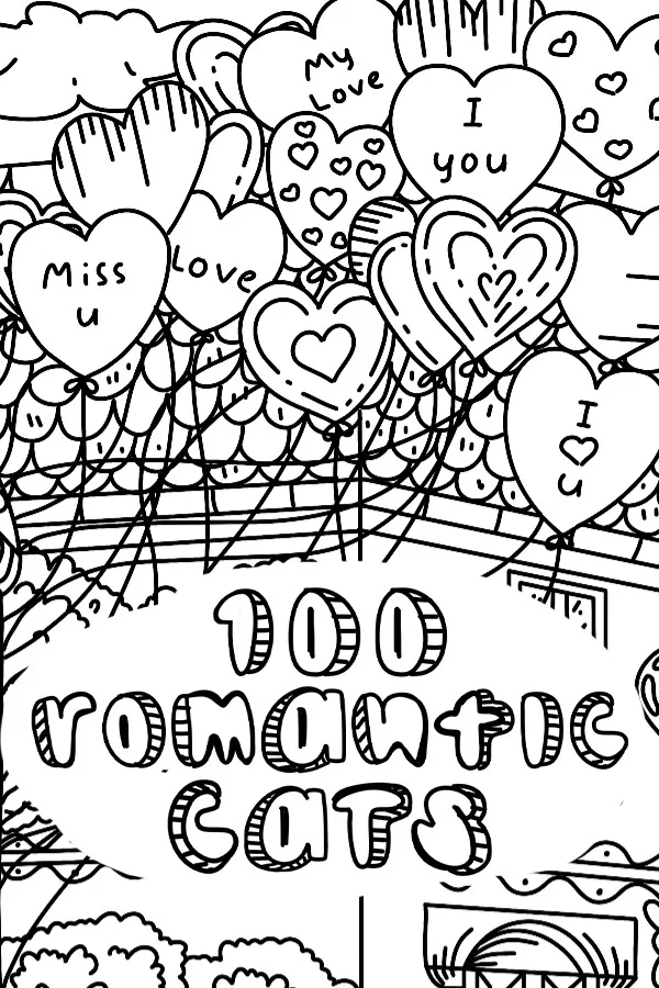 Copertina di 100 Romantic Cats