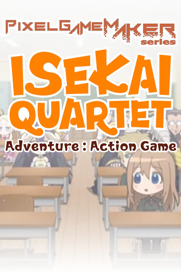 Copertina di Pixel Game Maker Series ISEKAI QUARTET Adventure:Action Game