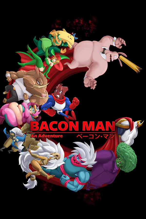 Copertina di Bacon Man: An Adventure