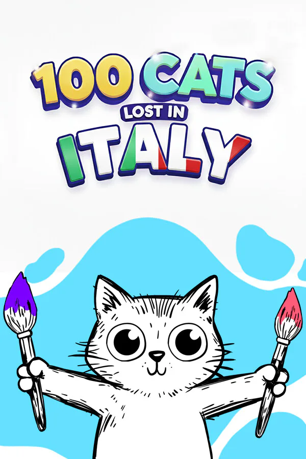 Copertina di 100 Cats Lost in Italy Find & Color