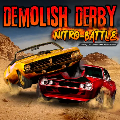 Copertina di Demolish Derby Nitro-Battle Driving Car Games 2022 Deluxe Driver