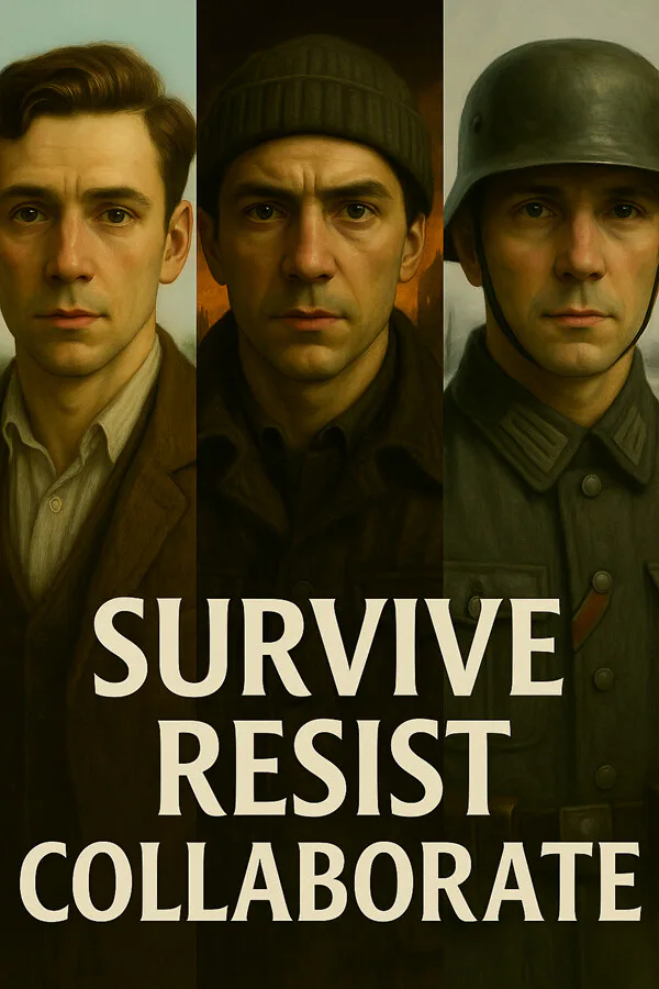 Copertina di Survive, Resist, Collaborate - a World War 2 Choice-Based Story