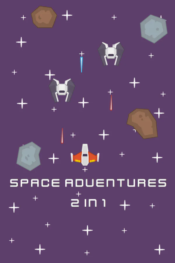 Copertina di Space Adventures 2 in 1