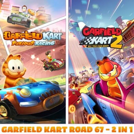 Copertina di Garfield Kart Road 67 - 2 in 1