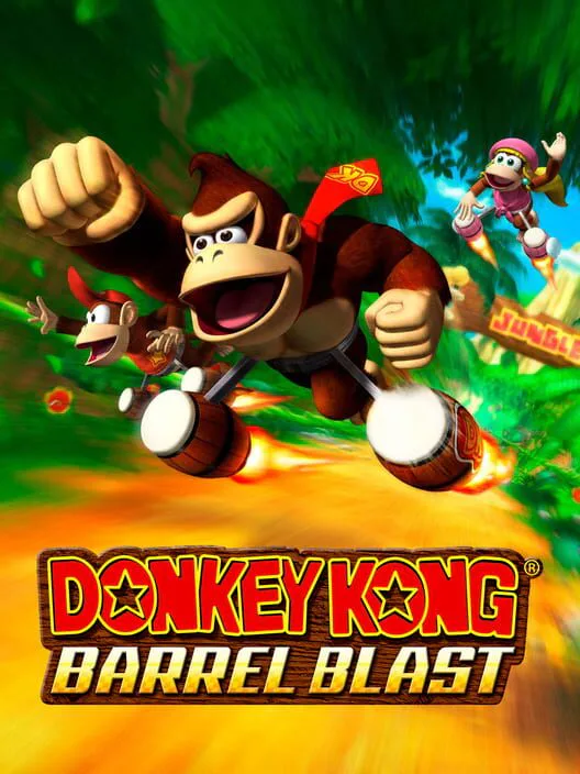 Copertina di Donkey Kong Barrel Blast