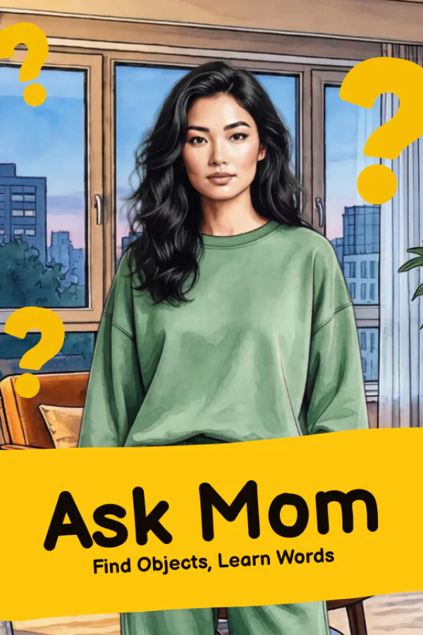 Copertina di Ask Mom: Trova oggetti, impara parole
